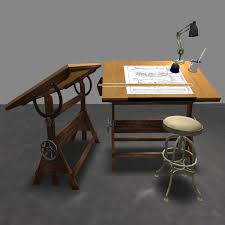 Drafting Table Fiery Red Draw the stairs and the other enhancements across the drawing. drafting table fiery red