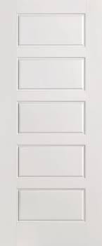 32 Inch X 80 Inch Primed Smooth 5 Panel Equal Interior Door Slab Doors Interior Door Design Interior Wood Doors Interior