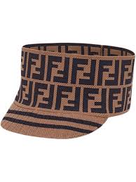 Only dress in the best! Fendi Knit Logo Wide Band Cap Farfetch Fendi Wide Bands Cap