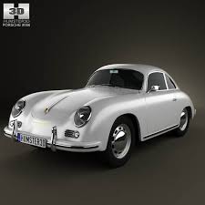 3d Model Of Porsche 356a Coupe 1959 Porsche 356a Porsche Porsche 356 Cabriolet