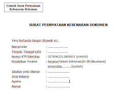 Check spelling or type a new query. Contoh Surat Pernyataan Keabsahan Dan Kebenaran Dokumen Contoh Surat