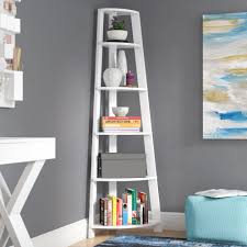 This bookcase has a corner design with six shelves, offering space for books, display pieces, and more. Corner Bookcases You Ll Love In 2021 Wayfair