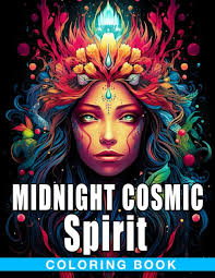 Midnight Cosmic Spirit Coloring Book: High-Quality Coloring Pages On Black  Backgroud With Great Illustrations For Kids, Adults To Color And Relax:  Atkinson, Ciara: 9798857402436: Amazon.com: Books