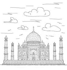 Fantasy magical landscape rainbow on sky abstract big volume texture fluffy clouds shine close up view straight, cotton wool, pink purple pastel colors sun fabulous. Taj Mahal At Cloudy Day Coloring Page Netart Coloring Pages Mermaid Coloring Pages Coloring Pages Inspirational