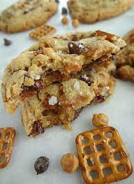 Easy kitchen sink cookies taste like monster cookies, but with even more goodness packed in. The Cooking Actress Sweet Salty Kitchen Sink Cookies Panera Copycat