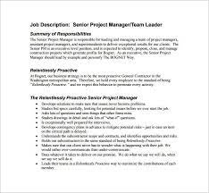 9+ Project Manager Job Description Templates | Free & Premium Templates