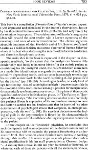 Countertransference and Related Subjects.