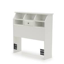 Plus, the enclosed back panel allows for power cord access. Shoal Creek Twin Bookcase Headboard 411905 Sauder Sauder Woodworking