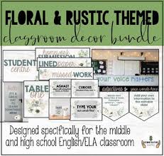 40 rustic home decor ideas you can build yourself. Floral Rustic Themed Middle Or High School Classroom Decor Bundle