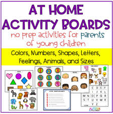 Distance Learning At Home Activity Boards For Parents Of Young Learners In 2020 Early Childhood Special Education Autism Activities Preschool Distance Learning