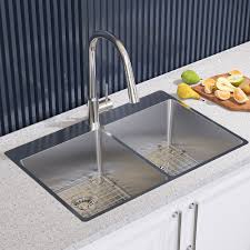 1 top ten best undermount kitchen sinks: Double Undermount Or Topmount Kitchen Sink 29 Inch X 19 Inch Bath Depot