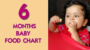 Regular Food Chart For 6 Months Baby Watch Till End 6 To 8 Months