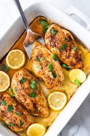 For instance, you could prepare your chicken with a simple poultry rub and add barbecue sauce at the end. Baked Chicken Breasts Feasting At Home