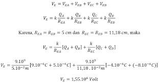 Konstanta coulomb (k) = 9 x 109 nm2c−2, 1 μc = 10−6 c. 5 Contoh Soal Potensial Listrik Dan Pembahasannya Gammafis Blog