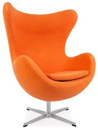 arne jacobsen egg chair replica orange wool in 2021 egg chair arne jacobsen egg chair small chair for bedroom