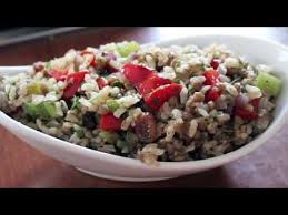 Pikanter Reis Linsen Salat Ideal Als Meal Prep Glutenfrei Und Gesund Canans Rezepte Youtube Food Rice Grains