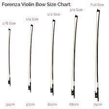 forenza violin bow available in 4 4 3 4 1 2 1 4 1 8 size