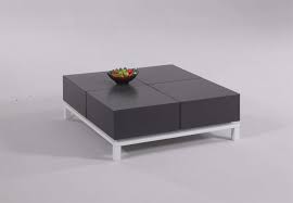 Ultra Grey Cocktail Coffee Table With Four Storage Compartments Coffee Table Coffee Table Design Coffee Table With Drawers