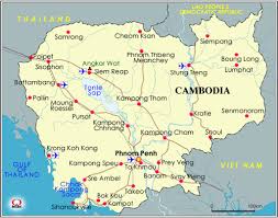 カンボジア地図 Map Of Cambodia