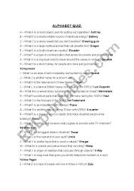 Willkommen beim wissenstest zum thema nato alphabet. English Worksheets A Z Alphabet Quiz