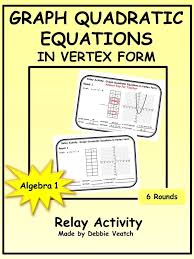 Have Fun Graphing Quadratic Equations In Vertex Form Includes Identifying The Vertex Maximum Minimum X Int Quadratics Quadratic Equation Algebra Resources