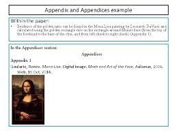 If you feel that any tables, graphs, or images are too bulky or too distracting for the body of your paper, you can place these in an appendix. Mla Paper Format From Title Page To Appendix