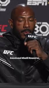 Emotional Khalil Rountree talking about his past, mental health, depression  and his work ethic after his fight against Anthony Smith. #ufc #mma  #mentalhealth #pain #fypシ #fypシ