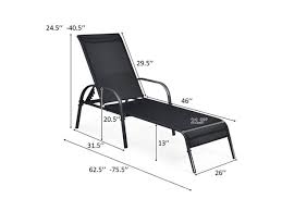 Shop by brand name, material, or price point. Costway 2pcs Outdoor Patio Lounge Chair Chaise Fabric Adjustable Reclining Armrest Black Stacksocial