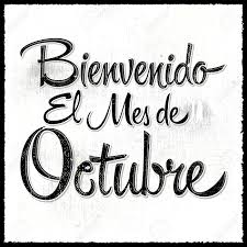 Bienvenido El Mes De Octubre Bienvenido Octubre Texto Espanol El Mensaje De Las Letras Del Vector Ilustraciones Vectoriales Clip Art Vectorizado Libre De Derechos Image 45967425