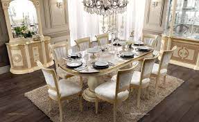 Sync up your dining room style with these full dining room sets from star furniture. Buy Esf Aida Dining Table Set 7 Pcs In Gold Ivory Fabric Online