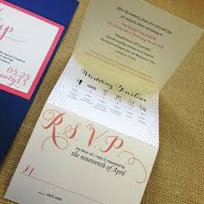 Trifold Card Rsvp Tri Fold Wedding Invitations Wedding Invitations Perforated Wedding Invitations