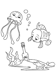 Der riesenkalmar ist eines der geheimnisvollsten tiere der erde. Malvorlage Tintenfisch Und Fisch Mit Flasche Kostenlose Ausmalbilder Zum Ausdrucken Bild 31107