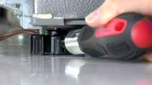 If your refrigerator is equipped with adjustable height wheels, look for the adjustment screw, which is usually found near the top of the wheel. Leveling Refrigerator Doors How To Video 4 Door Refrigerator With Convertible Zone Youtube