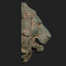 Lion Head Sculpture 3d Print Model Sculpture Lion Art Sculpture Art