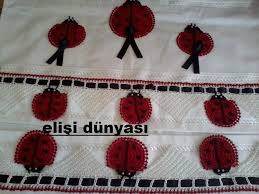 Havlu Kenari Ugur Bocekli Ornekleri Tig Isleri Havlular Oya Ornekleri