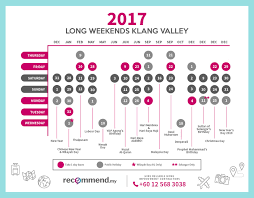 Discover upcoming public holiday dates for new zealand and start planning to make the most of your time off. 2017 Long Weekends In Klang Valley Recommend My