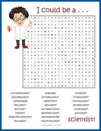 Science Career Word Search Puzzle Worksheet Activity Fun Science Worksheets Science Worksheets Science For Kids