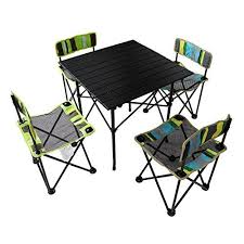Lightening Deals Us 55 99 Instead Of Us 108 99 Yodo Portable Folding Picnic Camping Table And Chairs Fo Camping Table Outdoor Wicker Chairs Outdoor Chairs