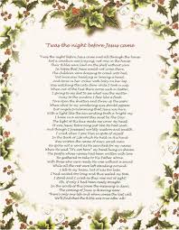 Twas The Night Before Jesus Came Christmas Poems Christmas Program Christmas Play