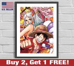 One Piece Monkey Luffy 18 x 24 Anime Manga Doujinshi Poster  Print Wall Art | eBay