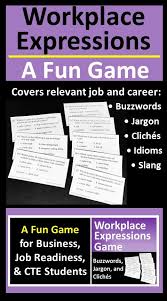 Workplace Expressions Job Skills And Career Game Printable Or Distance Learning In 2020 Student Jobs Student Activities Education Lessons