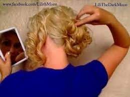 Easy Curly Hairstyles For Medium Long Hair Wedding Prom Updo Tutorial Homecoming Bridesmaid S Curly Hair Styles Easy Curly Hair Styles Long Hair Wedding Styles