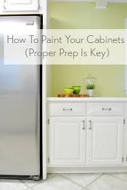 Make sure the backs are the same shade as the doors, otherwise you're likely to see a contrasting finish at the seams between the doors and drawers, warns greenberg. How To Paint Kitchen Cabinets Step By Step With Video