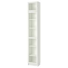 Billy Oxberg Bibliotheque Avec Porte Vitree Blanc Verre 40x30x237 Cm Ikea In 2020 Bookcase With Glass Doors Glass Cabinet Doors Billy Bookcase