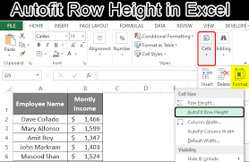 On the home tab, in the cells group, click format. Autofit Row Height In Excel How To Change Row Height In Excel