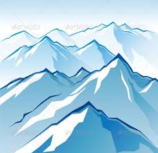 Icy Mountains Mountain Drawing Mountain Illustration Cartoon Mountain