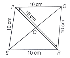 How big is the perimeter of a rhombus? If The Side Of A Rhombus Is 10 Cm And One Diagonal Is 16 Cm Then