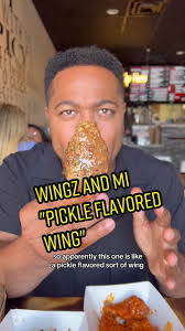 Today I tried one of my new favorite wing spots @Wingz And Mi I drove an  hour and a half to try their pickle flavored chicken wings!! 🥒🍗 This  places was 🔥🔥🔥 However they Fried them they still stay ...