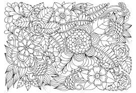 Part of this increase has been that once it was started, and adults started doing it, researchers were keen to understand whether it had any therapeutic benefits. Coloring Page Of Monochrome Flowers For Adult Coloring Book Royalty Free Cliparts Vectors And Stock Illustration Image 128701424