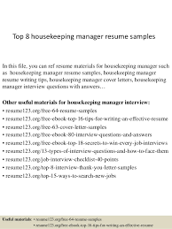 Cover letter examples for housekeeping manager. Resume Examples For Housekeeping Citem